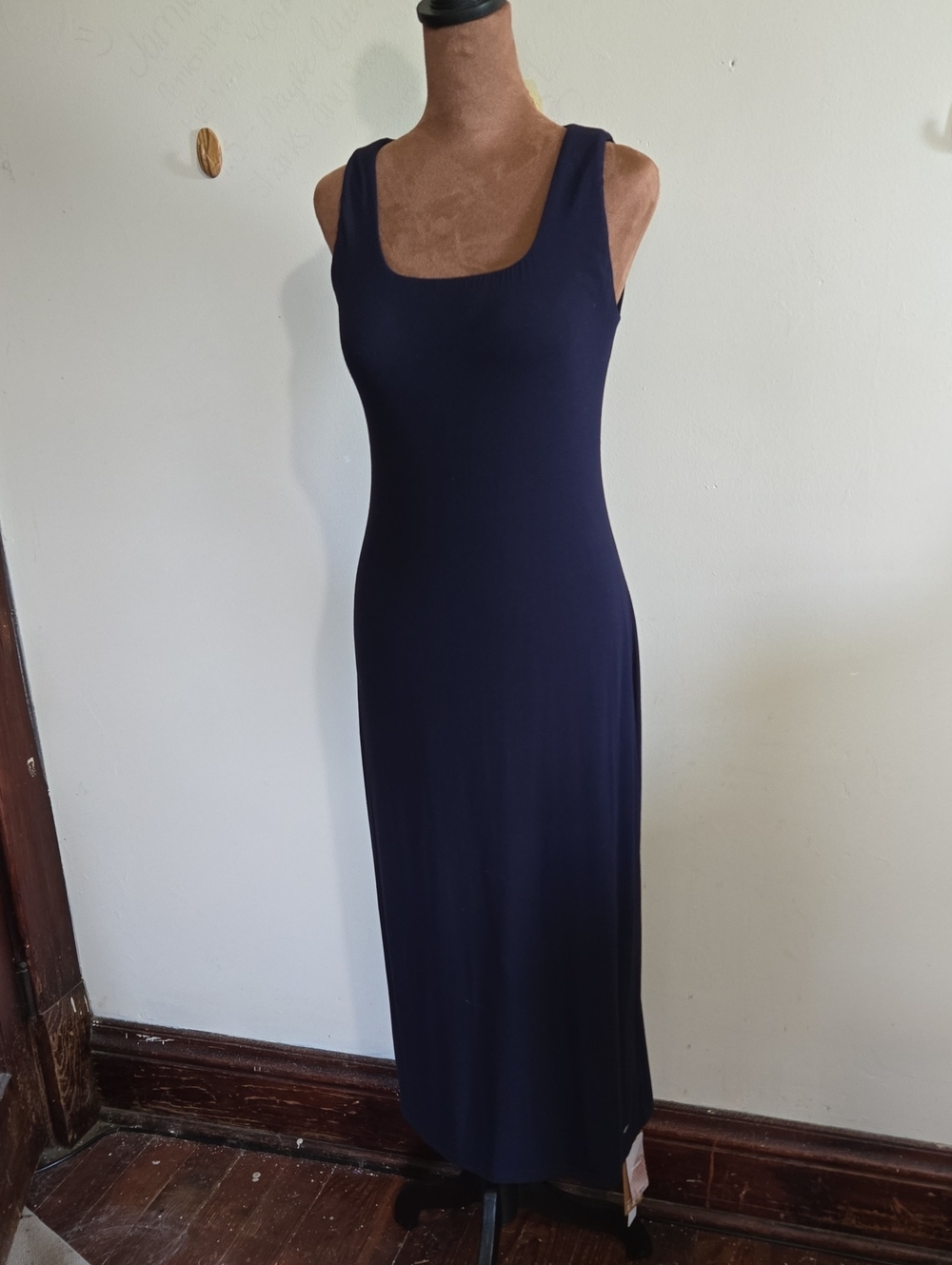 DR48 NWT OGL SkinKiss Brami Dress Lined Back Smoothing Square Neck Midi Slim Fit